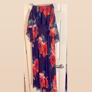 I was too short for the long maxi dress.